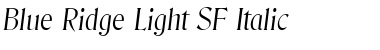 Download Blue Ridge Light SF Font Download Blue Ridge Light SF Font