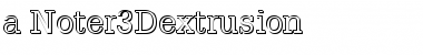 Download a_Noter3Dxtr Font Download a_Noter3Dxtr Font