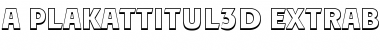 Download a_PlakatTitul3D Font Download a_PlakatTitul3D Font