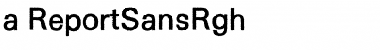 Download a_ReportSansRgh Font Download a_ReportSansRgh Font
