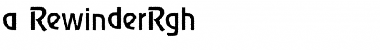 Download a_RewinderRgh Font Download a_RewinderRgh Font