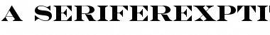 Download a_SeriferExpTitul Font Download a_SeriferExpTitul Font
