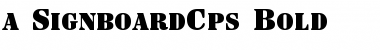 Download a_SignboardCps Font Download a_SignboardCps Font
