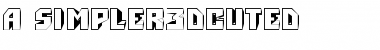 Download a_Simpler3DCut Font Download a_Simpler3DCut Font
