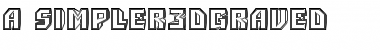Download a_Simpler3DGrv Font Download a_Simpler3DGrv Font