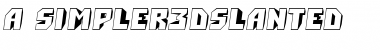Download a_Simpler3DSltd Font Download a_Simpler3DSltd Font