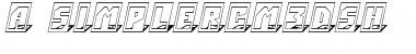 Download a_SimplerCm3DSh Font Download a_SimplerCm3DSh Font