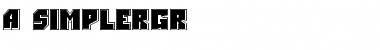 Download a_SimplerGr Font Download a_SimplerGr Font