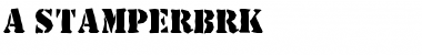 Download a_StamperBrk Font Download a_StamperBrk Font