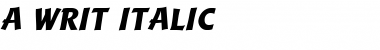 Download a_Writ Font Download a_Writ Font