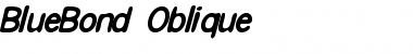 Download BlueBond-Oblique Font Download BlueBond-Oblique Font