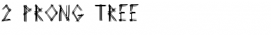 Download 2 Prong Tree Font Download 2 Prong Tree Font