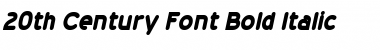 20th Century Font Bold Italic Font