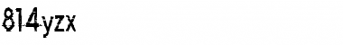 Download 814yzx Font Download 814yzx Font