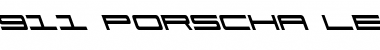 Download 911 Porscha Leftalic Font Download 911 Porscha Leftalic Font