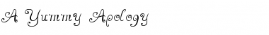 Download A Yummy Apology Font Download A Yummy Apology Font