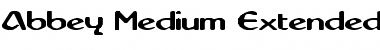 Download Abbey-Medium Extended Font Download Abbey-Medium Extended Font