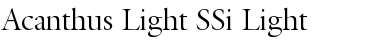 Download Acanthus Light SSi Font Download Acanthus Light SSi Font
