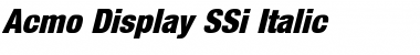 Download Acmo Display SSi Font Download Acmo Display SSi Font