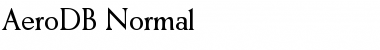 Download AeroDB Font Download AeroDB Font