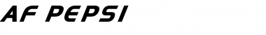 Download AF PEPSI Font Download AF PEPSI Font