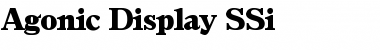 Download Agonic Display SSi Font Download Agonic Display SSi Font