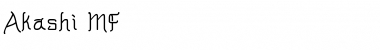 Download Akashi MF Font Download Akashi MF Font