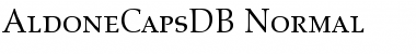 Download AldoneCapsDB Font Download AldoneCapsDB Font