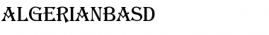 Download AlgerianBasD Font Download AlgerianBasD Font