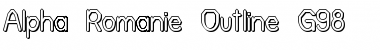 Download Alpha Romanie Outline G98 Font Download Alpha Romanie Outline G98 Font