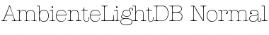 Download AmbienteLightDB Font Download AmbienteLightDB Font