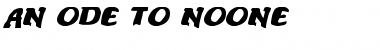 Download An ode to noone Font Download An ode to noone Font