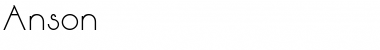 Download Anson Font Download Anson Font