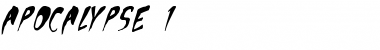 Download Apocalypse Font Download Apocalypse Font