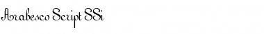 Download Arabesco Script SSi Font Download Arabesco Script SSi Font