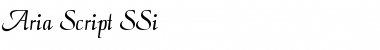 Download Aria Script SSi Font Download Aria Script SSi Font