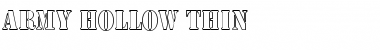 Download Army Hollow Thin Font Download Army Hollow Thin Font