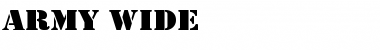 Download Army Wide Font Download Army Wide Font