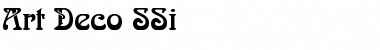 Download Art Deco SSi Font Download Art Deco SSi Font