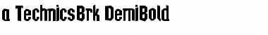 a_TechnicsBrk DemiBold Font