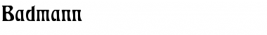 Download Badmann Font Download Badmann Font