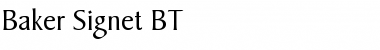 Download BakerSignet BT Font Download BakerSignet BT Font