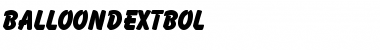 Download BalloonDExtBol Font Download BalloonDExtBol Font
