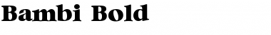 Download Bambi Bold Font Download Bambi Bold Font
