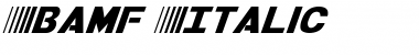 Download Bamf Italic Font Download Bamf Italic Font