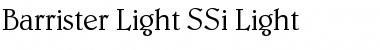 Download Barrister Light SSi Font Download Barrister Light SSi Font