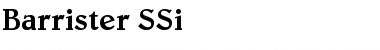 Download Barrister SSi Font Download Barrister SSi Font