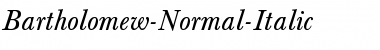 Download Bartholomew-Normal-Italic Font Download Bartholomew-Normal-Italic Font