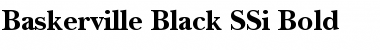 Baskerville Black SSi Font