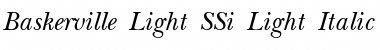 Download Baskerville Light SSi Font Download Baskerville Light SSi Font